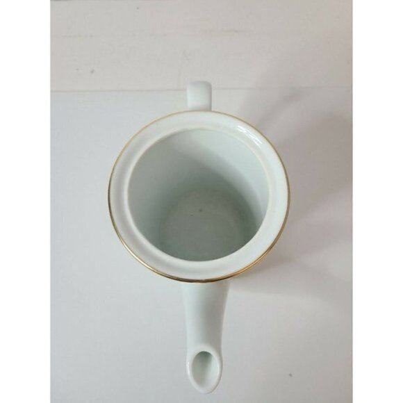 Tiffany & Co Authentic White Coffee Pot Porcelain Fine China Limoges France 5 in - Picture 3 of 9